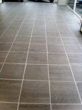 Before Picture - Grout Colour changed on car showroom floor by Tile Doctor Lancaster