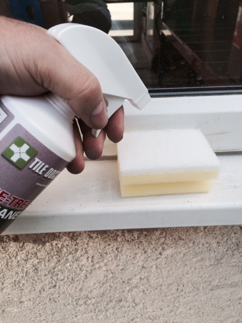 Step 2 - Apply the Grout Colourant solution.
