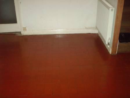 Before Picture - A Quarry Tile Floor Restored by Tile Doctor