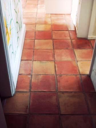 terracotta Tiled Floor example