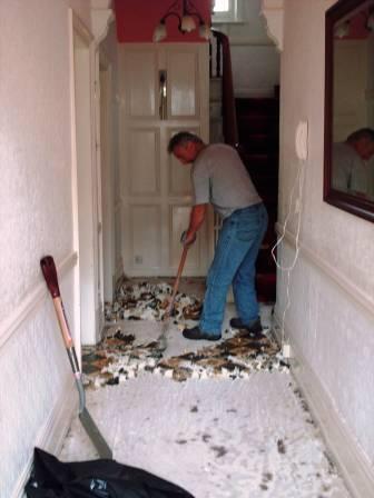 Tile Doctor at Work Cleaing Victorian Tiled Floors